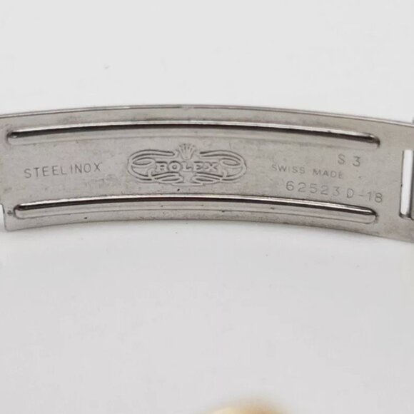 MINT ROLEX OYSTER PERPETUAL Ladies 18k Yellow Gold SS Watch SERVICED - Picture 6 of 7